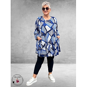 AKH Big Shirt OhReally Blauw Multi